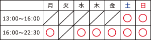 質問可能時間帯（日進香具山）